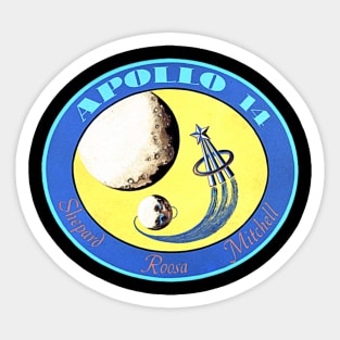 Apollo 14 Retro Logo Sticker